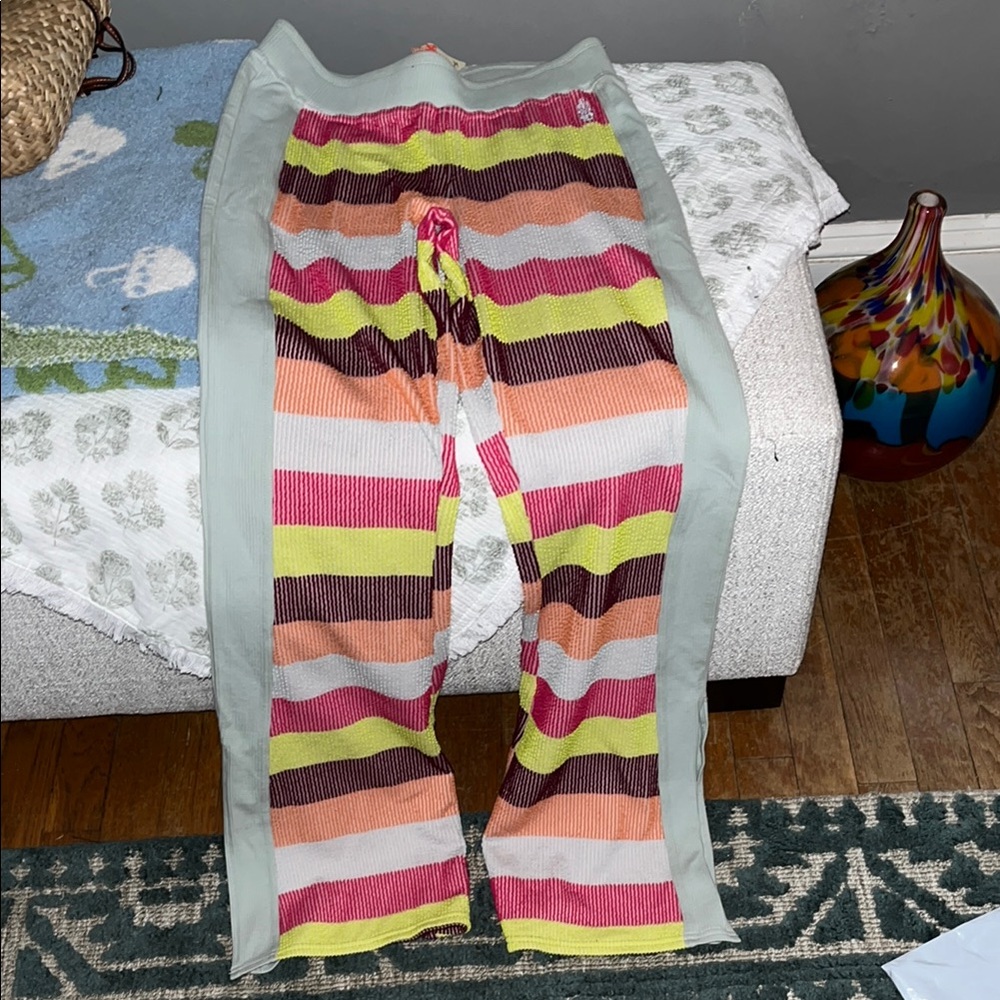 Free People Multicolor Striped Pants